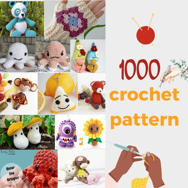 1000 Offers Crochet Pattern,  Amigurumi Keychain patterm , ENGLISH Digital Download